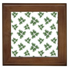 Nature Motif Pattern Design Framed Tiles by dflcprints