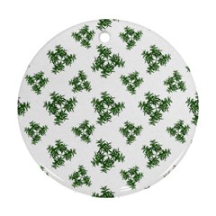 Nature Motif Pattern Design Ornament (round) by dflcprints