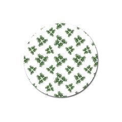 Nature Motif Pattern Design Magnet 3  (round) by dflcprints