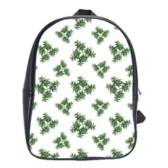 Nature Motif Pattern Design School Bag (large) by dflcprints