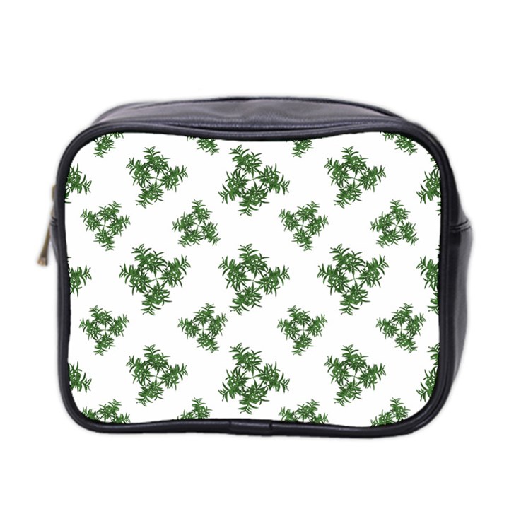 Nature Motif Pattern Design Mini Toiletries Bag 2-Side