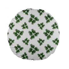 Nature Motif Pattern Design Standard 15  Premium Round Cushions by dflcprints