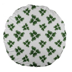 Nature Motif Pattern Design Large 18  Premium Flano Round Cushions by dflcprints