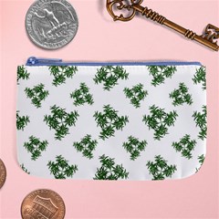 Nature Motif Pattern Design Large Coin Purse by dflcprints