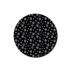 Xmas pattern Rubber Round Coaster (4 pack) 