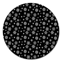 Xmas pattern Magnet 5  (Round)