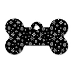 Xmas pattern Dog Tag Bone (Two Sides)