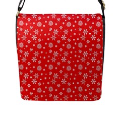 Xmas Pattern Flap Messenger Bag (l)  by Valentinaart