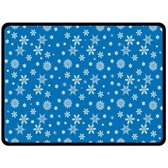 Xmas Pattern Double Sided Fleece Blanket (large)  by Valentinaart