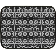 Xmas Pattern Double Sided Fleece Blanket (mini) 