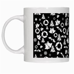 Xmas Pattern White Mugs by Valentinaart