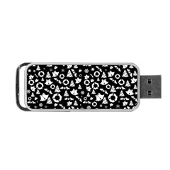 Xmas Pattern Portable Usb Flash (one Side) by Valentinaart