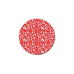 Xmas Pattern Golf Ball Marker by Valentinaart