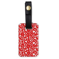 Xmas Pattern Luggage Tags (one Side)  by Valentinaart