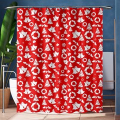 Xmas Pattern Shower Curtain 60  X 72  (medium)  by Valentinaart