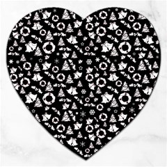 Xmas Pattern Jigsaw Puzzle (heart) by Valentinaart