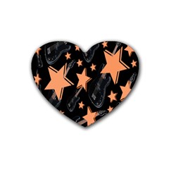 Guitar Star Rain Heart Coaster (4 Pack)  by SpaceyQT