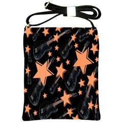 Guitar Star Rain Shoulder Sling Bags by SpaceyQT