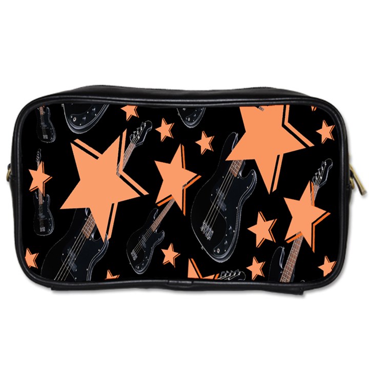 Guitar Star Rain Toiletries Bags