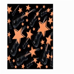 Guitar Star Rain Large Garden Flag (two Sides) by SpaceyQT