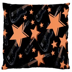 Guitar Star Rain Large Cushion Case (two Sides) by SpaceyQT