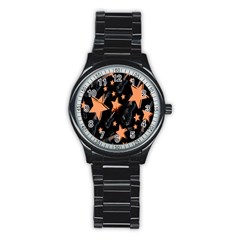 Guitar Star Rain Stainless Steel Round Watch by SpaceyQT