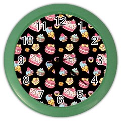 Sweet Pattern Color Wall Clocks by Valentinaart