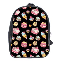 Sweet Pattern School Bag (xl) by Valentinaart