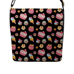 Sweet Pattern Flap Messenger Bag (l)  by Valentinaart