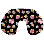 Sweet pattern Travel Neck Pillows Back