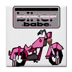 Biker Babe Tile Coasters by SpaceyQT