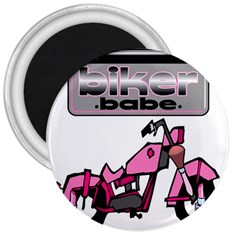 Biker Babe 3  Magnets