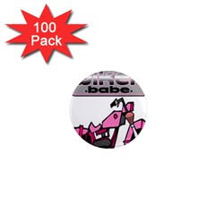 Biker Babe 1  Mini Magnets (100 Pack)  by SpaceyQT