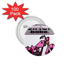 Biker Babe 1 75  Buttons (100 Pack)  by SpaceyQT