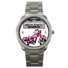 Biker Babe Sport Metal Watch by SpaceyQT