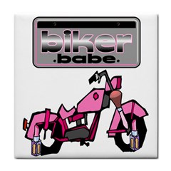 Biker Babe Face Towel by SpaceyQT