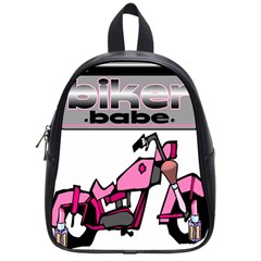 Biker Babe School Bag (small) by SpaceyQT