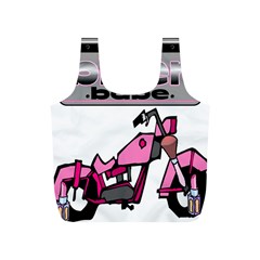 Biker Babe Full Print Recycle Bags (s)  by SpaceyQT