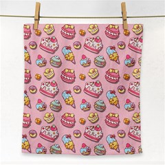 Sweet Pattern Face Towel by Valentinaart