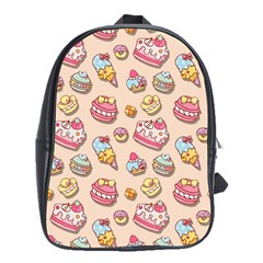 Sweet Pattern School Bag (xl) by Valentinaart