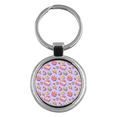 Sweet Pattern Key Chains (round)  by Valentinaart