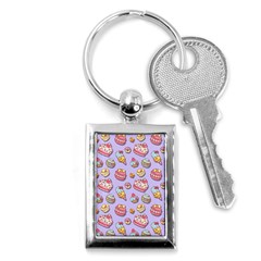 Sweet Pattern Key Chains (rectangle)  by Valentinaart