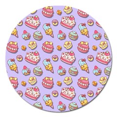 Sweet Pattern Magnet 5  (round) by Valentinaart