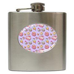 Sweet Pattern Hip Flask (6 Oz) by Valentinaart