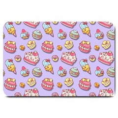 Sweet Pattern Large Doormat  by Valentinaart