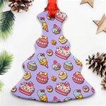 Sweet pattern Christmas Tree Ornament (Two Sides) Front