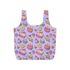 Sweet Pattern Full Print Recycle Bags (s)  by Valentinaart