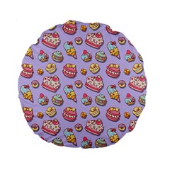 Sweet Pattern Standard 15  Premium Flano Round Cushions by Valentinaart