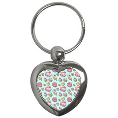 Sweet Pattern Key Chains (heart)  by Valentinaart