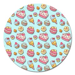 Sweet Pattern Magnet 5  (round) by Valentinaart